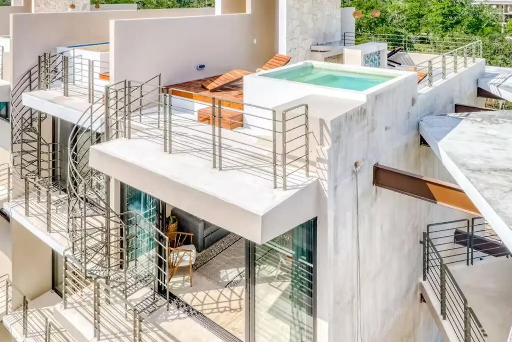 304 Amena Romantic Jungle Ph W/ Private Pool & Gym Apartment Tulum